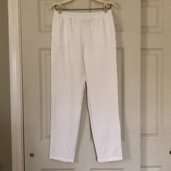 Ruby Rd. White Cotton Blend Slacks - Picture 1 of 2